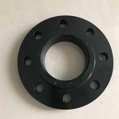 China Black Painting ANSI Pipe Flange Forged Slip On Weld Neck Flange for sale