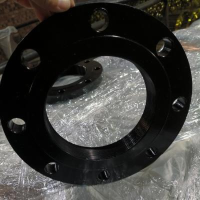 China Ansi Class300 Dn100 Screwed Steel Threaded Flange Clear Lacquer for sale