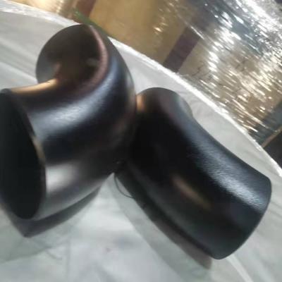 China A234 WPB Pipe Fittings Elbow SCH40 80 90 Lr Elbow Black White for sale