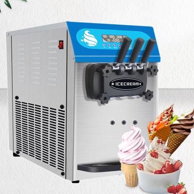 China Cabezales des helados De 3 de hacer de Maquina Para ice cream maker table top MUXUE ice cream maker 24/30/36/50 l/h for sale