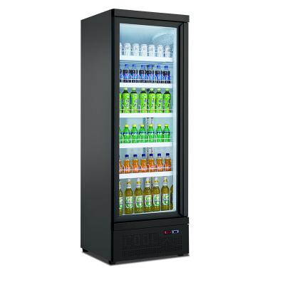 中国 MUXUE Single-Temperature Glass Display Refrigerator Commercial Single-Door Refrigerator Drinks Cooler - MX-YLG620F-B BLACK 販売のため