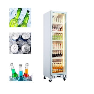 China MUXUE 1 Door Single-Temperature Beverage Fridge Beer Fridge Glass Beverage Fridge For Supermarket Bar Hotel for sale