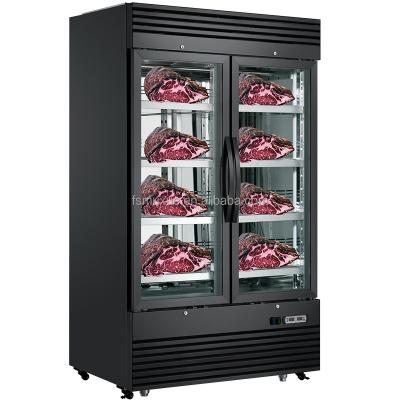 China MUXUE Single-temperature Meat Processing Refrigerator Aged Beef Machine Meat Steak Aging Refrigerator with UV Light 2 Door en venta