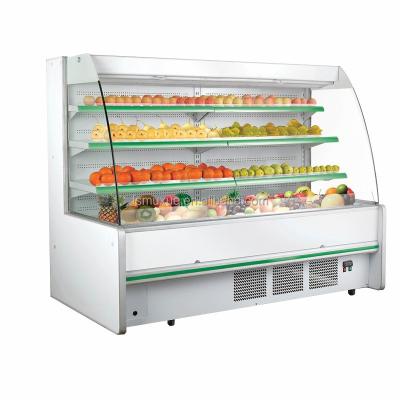 China MUXUE Single-temperature supermarket fruit refrigerator display fridge vegetable cooler air curtain refrigerator MX-FMG2500F-B zu verkaufen