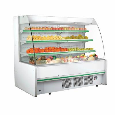 중국 MUXUE Single-temperature Air Curtain Refrigerator Supermarket Open Fridge Commercial Fridge for Fruits and Vegetables MX-FMG2000F-B 판매용