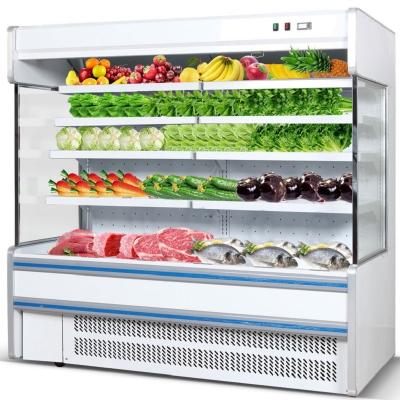 Κίνα MUXUE Single-temperature Supermarket Air Curtain Cabinet Refrigerator Display Cooler Display Open Fridge For Fruit Vegetable Milk MX-FMG1500F-C προς πώληση