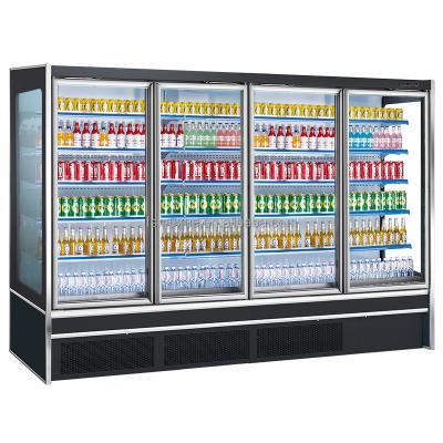 Cina Vegetable Cortine De AR Glass Display Vertical Fruta Air Curtain Single-temperature MUXUE Fruit Vegetable Refrigerator Single-Door Geladeira Showcase in vendita