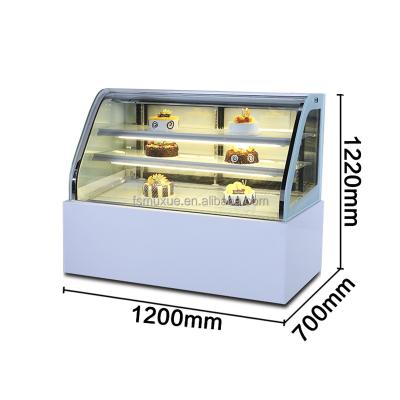 중국 MUXUE Single-temperature cake Refrigerater showcase bakery display refrigerated cabinet vitrinas refrigeradas MX-DGG1200F-S 판매용