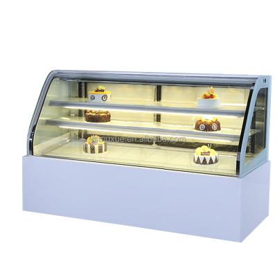 Cina 2 Meter Cake Refrigerater Showcase Bakery Display Refrigerated Cabinet MUXUE Single-temperature MX-DGG2000F-S in vendita