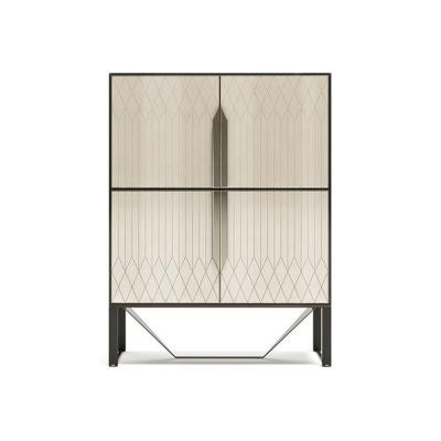 China Modern Designer Furniture Living Room Modern Kitchen Metal And Wood Sideboard Display Cabinet for sale