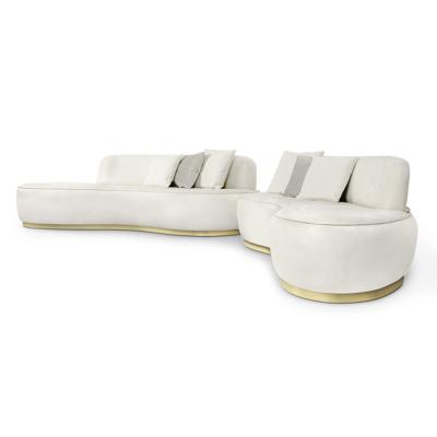 China (Other) Living Room Corner Sofa Enjoyable Feeling Living Room Sofa Not Wrinkled Easily White Adjustable Sofa for sale