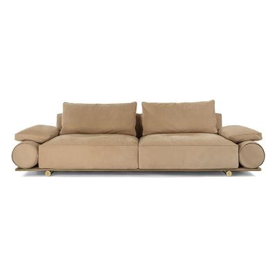 China New Design (Other) Living Room Adjustable Luxury Italian High Quality Leather Sofa for sale