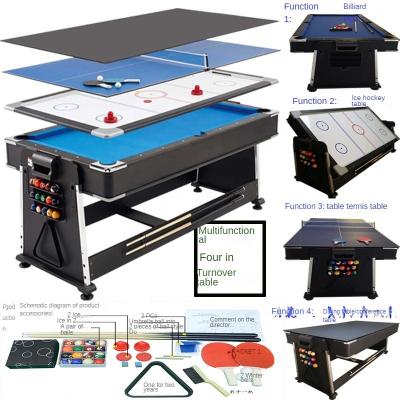 China Plastic Billiards table  multifunctional  four in one high-quality wholesale air hockey  tennis table for sale