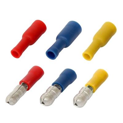 China Brass / PVC Bullet Shaped Female Insulating Crimp Wire Joint Connector Electrical Terminal for sale