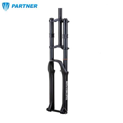 China Mountain Bikes Dual QR 15*100MM Crown Fork DAC Suspension 27.5 Inch Compression DAC FR AM Suspension Front Fork Hydraulic Dual Crown Fork for sale