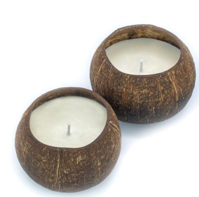 China 100% Customized Scented Candle Handmade Hotel Coconut Shell Bowl Decoration Soy Wick Wax Aromatherapy Wood Home Wholesale Candle Scented for sale