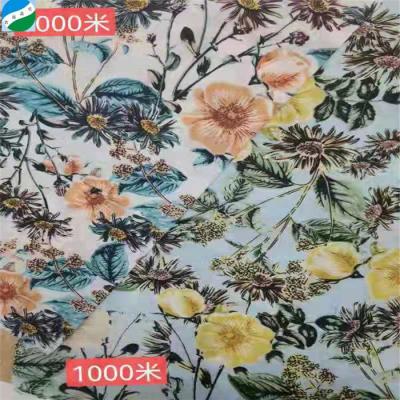 China Waterproof cotton tencel good quality printing stock 100% ready woven fabric 84% N 16% C fabric for dress for sale