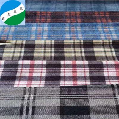 China New Style Organic Polyester Wool Grids Winter Fashion Coat Stock Woolen Fabric for sale