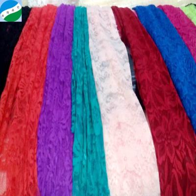 China Stunning High Quality Stock African Spandex Lace Fabric Viable China Supplier Mesh Fabric Spandex/Polyester Knitted Other Width T/T for sale