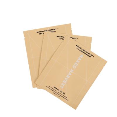 China Recyclable Paper Craft Paper Design Food Bag Paper Packaging Pouch Food Packaging Ziplock Bags for sale