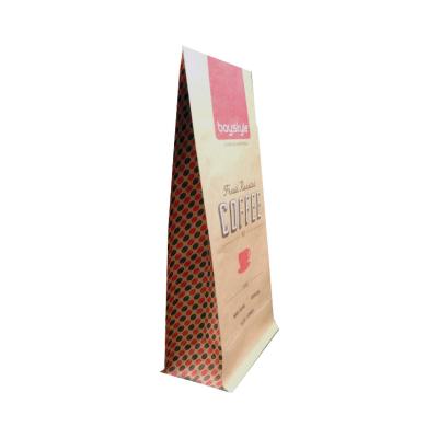 China Recyclable food packaging 3 seal paper bags printed kraft paper bag stand food bag wholesal for sale