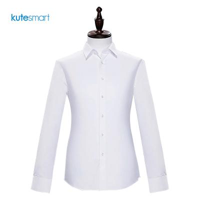 China Wholesale Mens White Gentlemen Anti-Shrink Long Sleeve Striped Latest Dress Shirt For Men for sale