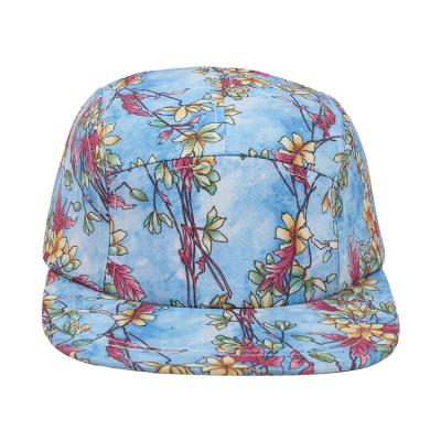 China COMMON Custom Colored Printed 5 Panel Camp Hat Handsome 5 Panel Hat for sale