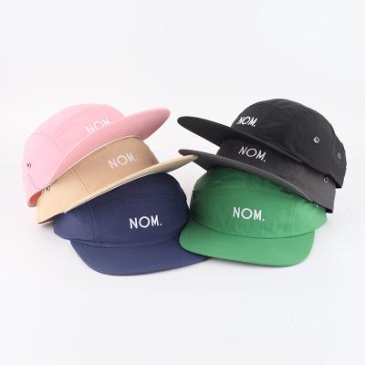 China 5 Panel Camp Hats Multi Color Logo JOINT Nylon Unstructured Custom Camp Hats for sale