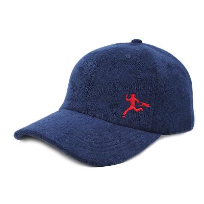 China Wholesale 6 Panel Custom Unstructured 100% Dad Hat Embroidery Logo Baseball Cap Towel Cloth Dad Hats JOINT Manufacturing for sale