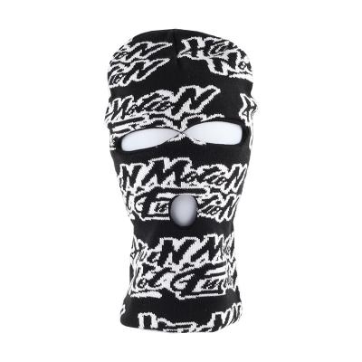 China JOINT Custom Printed Jacquard Face Ski Mask 3 Hole Balaclava With Designs for sale