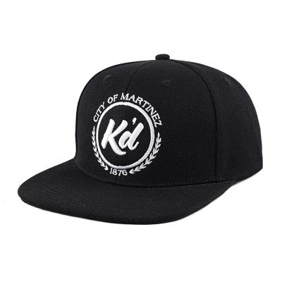 China COMMON Fashion Custom 6 Panel Embroidery Flat 100% Cotton Snapback Hats Hats for sale