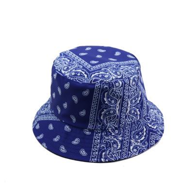 China double side 100% cotton flower print summer bucket hats wholesale bucket hat azo free for sale