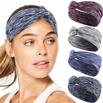 China 2020 High Fashion Elastic Sports Headbands Elastic Headbands Bandana Yoga Running Anti-sweat Headband for sale