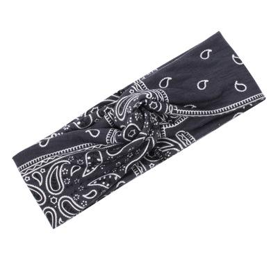 China Everyday Life Bohemian cashew printed headband elastic headbands for women sport designer headband for sale