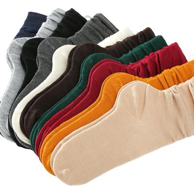 China 2020 Solid Color Female Vintage Cotton Hot Sale Long Length Tube Breathable Slouch Socks for sale