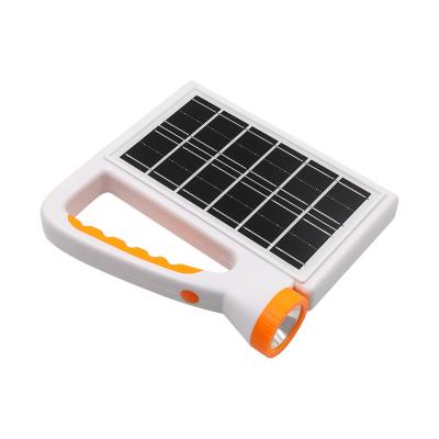 China High Quality Environment Friendly Portable Solar Rechargeable Garden LED Flashlight for sale