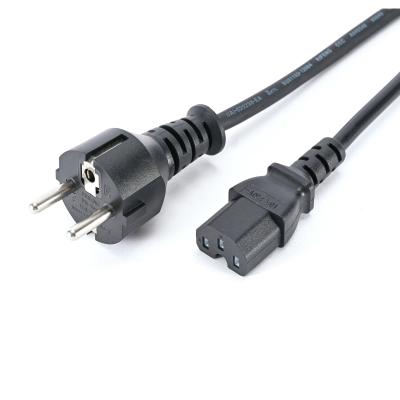 China Telecommunication Product German Standard French-Dutch Word Plum Blossom Tail Plug Cord 1.5 Meters Pure Copper European Standard C7 Power Cord for sale