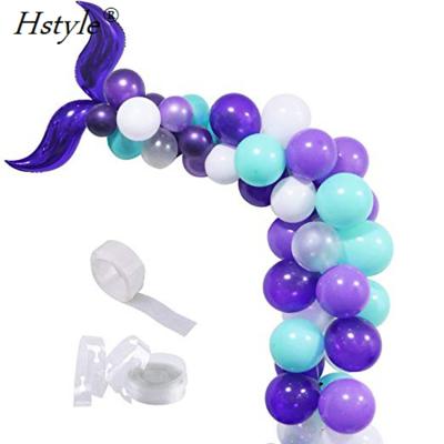 China Eco-Friendly Mermaid Tail Balloons 12 Inch Latex Balloons For Birthday Wedding Mermaid Party Baby Shower Decorations Supplies SET582 for sale