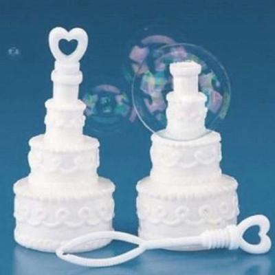 China Romantic and Elegant Cake Shape Empty Bubble Soap Bottles Wedding Birthday Party Decoration Event Festival Supplies SD019 for sale