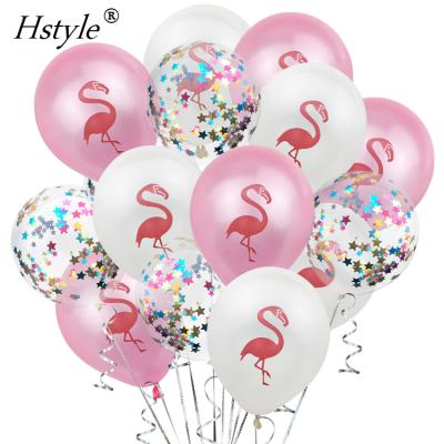 China Eco-Friendly Flamingo Confetti Balloons For Birthday Party Decorations | Kids Babyshower Wedding Hawaii Party Supplies SET287 for sale