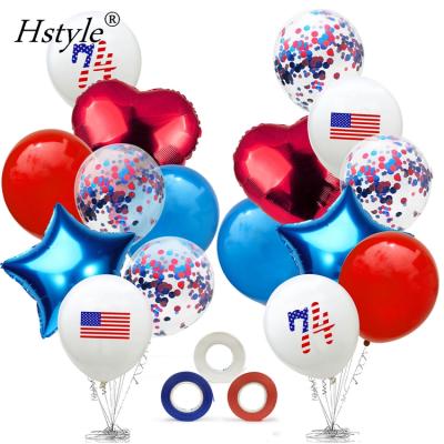 China Eco-Friendly Independence Day Party Decoration Balloons Kit Patriotic Decorations 4th of July Party Supplies SET507 for sale