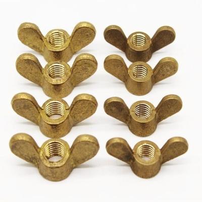 China M3 M4 M5 M6 M8 M10 M12 M16 M20 Brass Wing Nuts Copper Bolts & Screws Butterfly Nuts And Bolts Hardware for sale