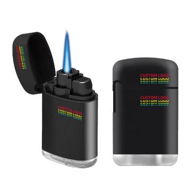 China Regular flame reaches1000-1300â „ ƒ Plastic Top Custom Cute Refillable Butane Shake Printing Gas Torch Smoking Lighters for sale