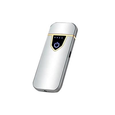 China No Gas Promotion Gift Led Touch Screen Electric Stylish Custom Usb Lighter With Logo for sale