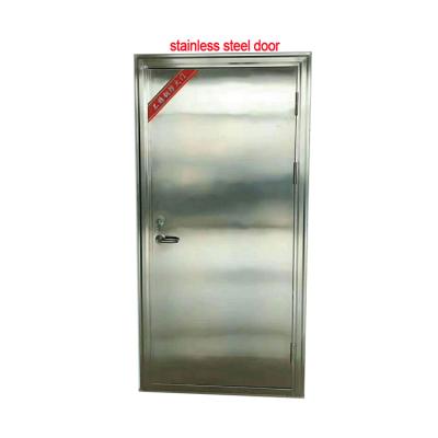 China Modern High Quality Modern Stainless Steel Glass Exterior Panel Single Frame Door for sale