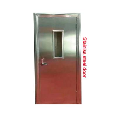 China Modern Single 50 mm GMP Standard Stainless Steel Door With Frame Panel for sale