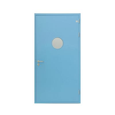 China modern chinese factory sell glass interior vision clean room hospital emergency exit steel door for sale