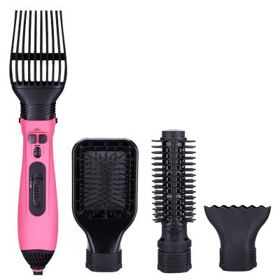 China Nondisposable Multifunctional 4 in 1 Hot Air Comb 3 Speed ​​Temperature Adjustment Hair Brush for sale