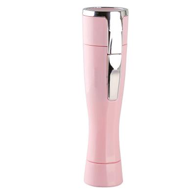 China Lady Painless Lipstick Epilator Mini Epilator Bikini Whole Body ABS Shaver AAA Pink Portable Battery for sale