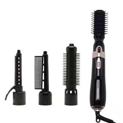 China 4 in 1 Electric Hair Brush Straightener for Natural Hair Curler Sweep Comb Hot Air Dropshipping for sale